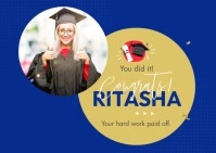 Congratulation Graduate Postcard template
