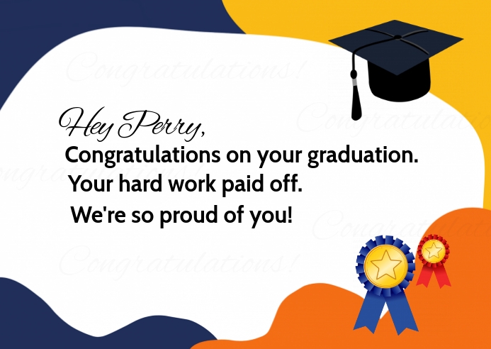 Congratulation Graduation Card Template PosterMyWall