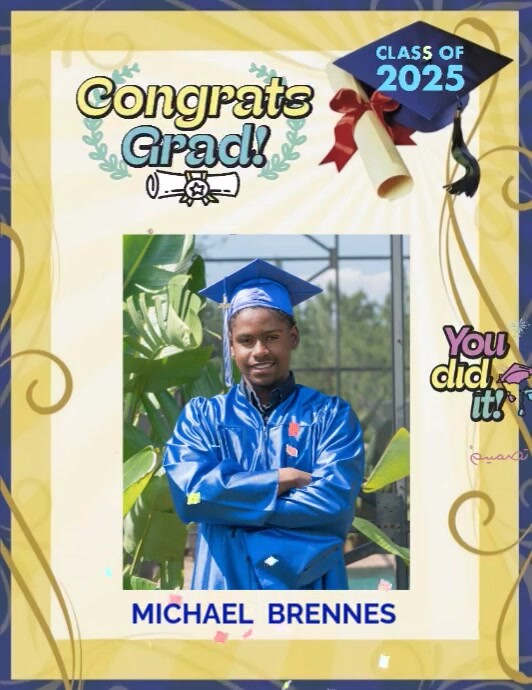 congratulation graduation 传单(美国信函) template