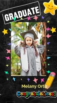 congratulation graduation Pantalla Digital (9:16) template