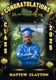 congratulation graduation A4 template