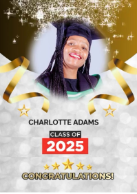 Congratulation Graduation A3 template