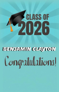 congratulation graduation Tabloid template