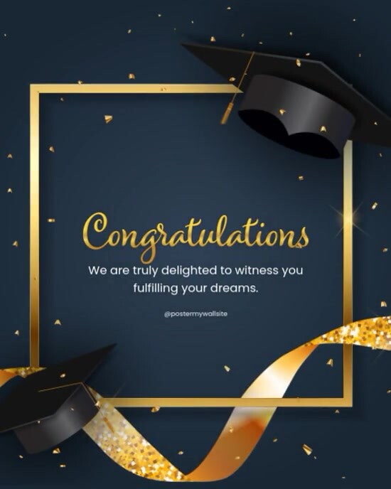 congratulation graduation Instagram Portrait template