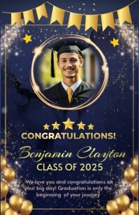 Congratulation Graduation Tabloid template