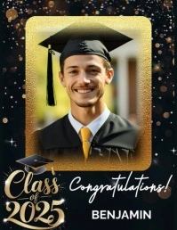 congratulation graduation Flyer (US Letter) template