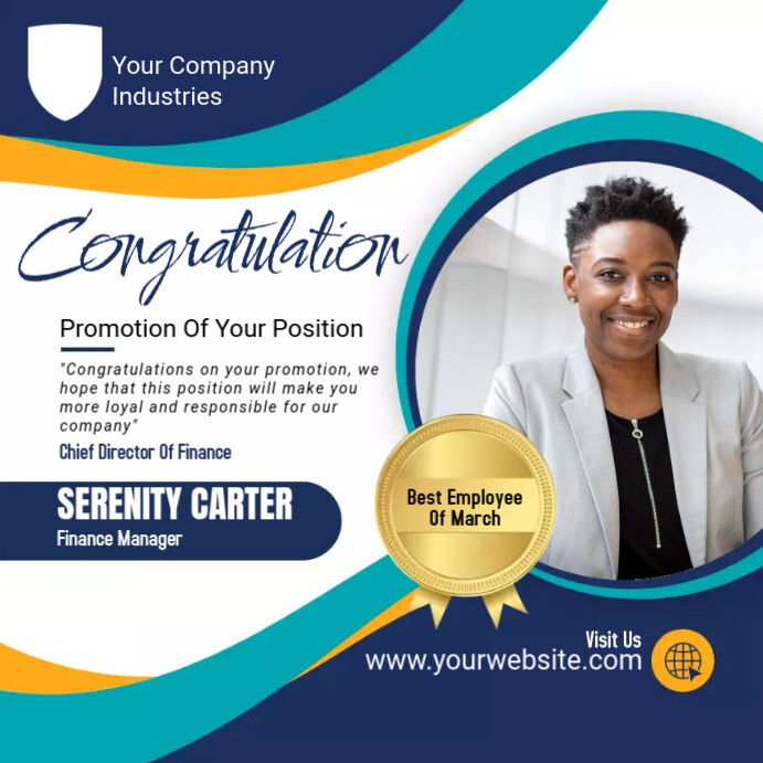 CONGRATULATION GREETING Template | PosterMyWall