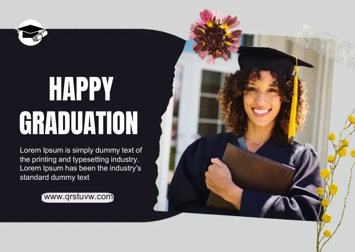 Graduation Mesage Vector Happy Graduation Message