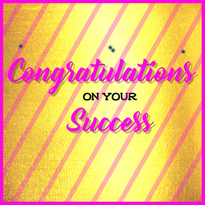 Congratulation on your success Instagram Post template