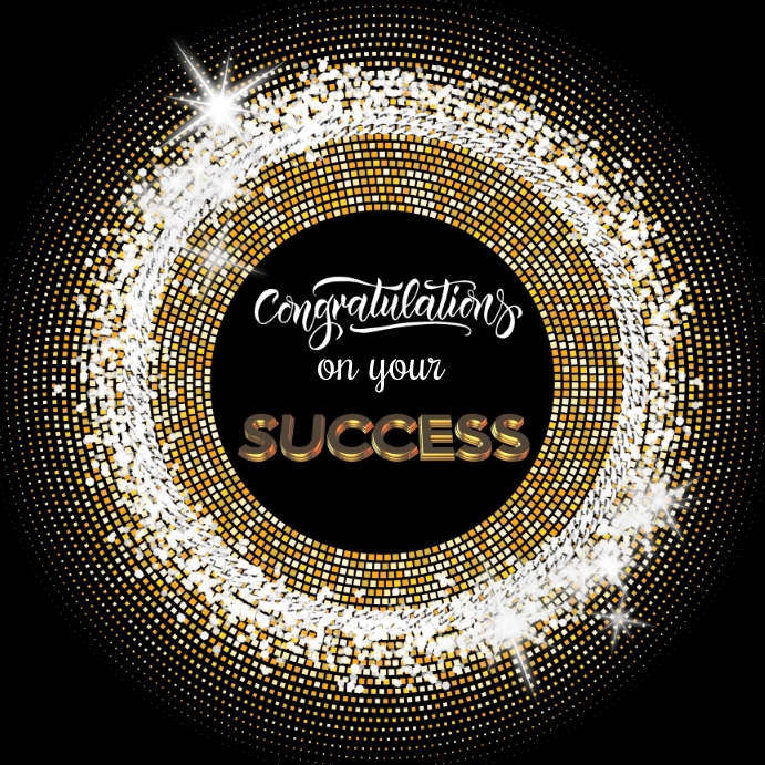 Congratulation on your success Instagram Post template
