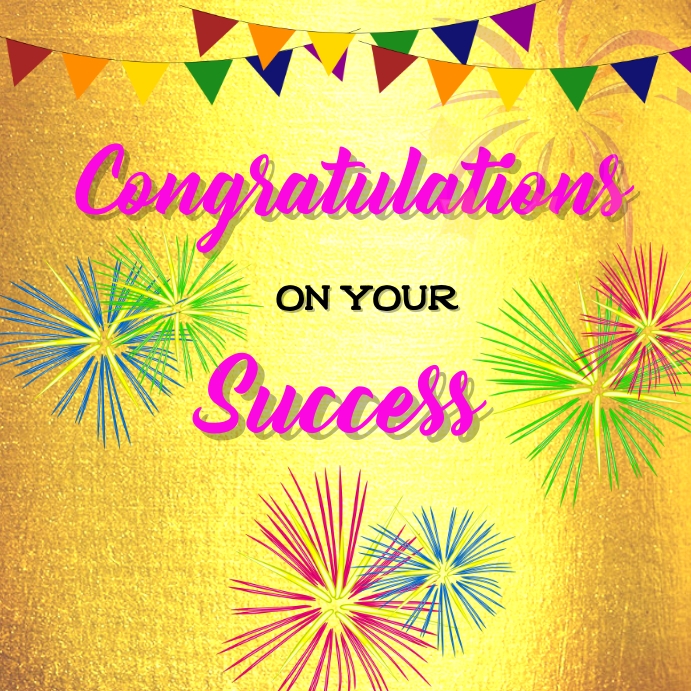Congratulation on your success Template | PosterMyWall