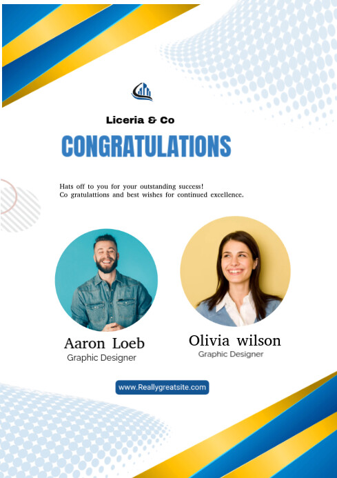 Congratulatory Posts. Sample Plantilla de Congratulation post | PosterMyWall