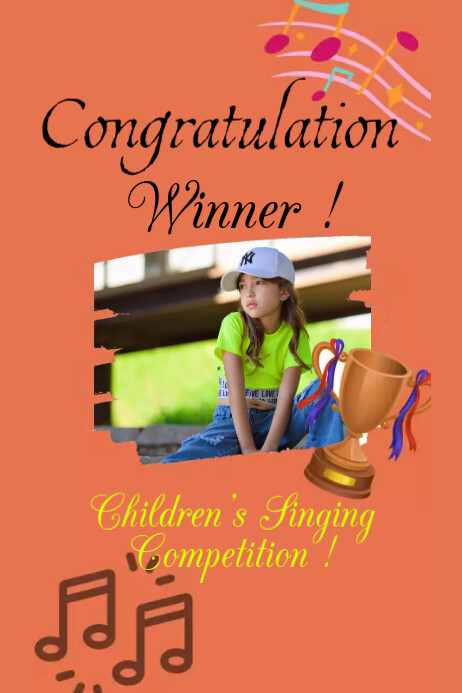 CONGRATULATION WINNER COMPETITION Template | PosterMyWall