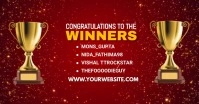 congratulation winner Facebook Shared Image template