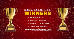 congratulation winner Facebook 共享图片 template