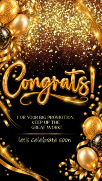 Noir Promotion Celebration Instagram-verhaal Template