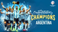 Congratulations Argentina Twitter Post template
