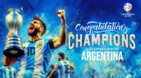 Congratulations Argentina Twitter Post template