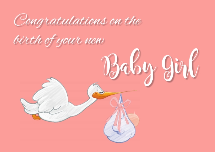 Congratulations Ba Card Template Postermywall Congratulations Ba Card Template Postermywall