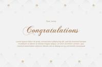 Congratulations Card Étiquette template