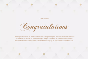 Congratulations Card Label template