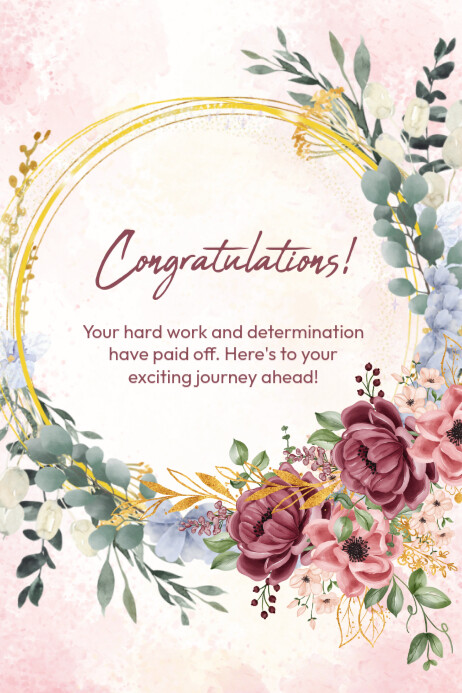 Post Card Congratulations congratulations card Template | PosterMyWall