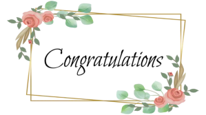 White Congratulations Digital Display Template