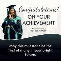 congratulations congrats on your achievement graduation template Message Instagram