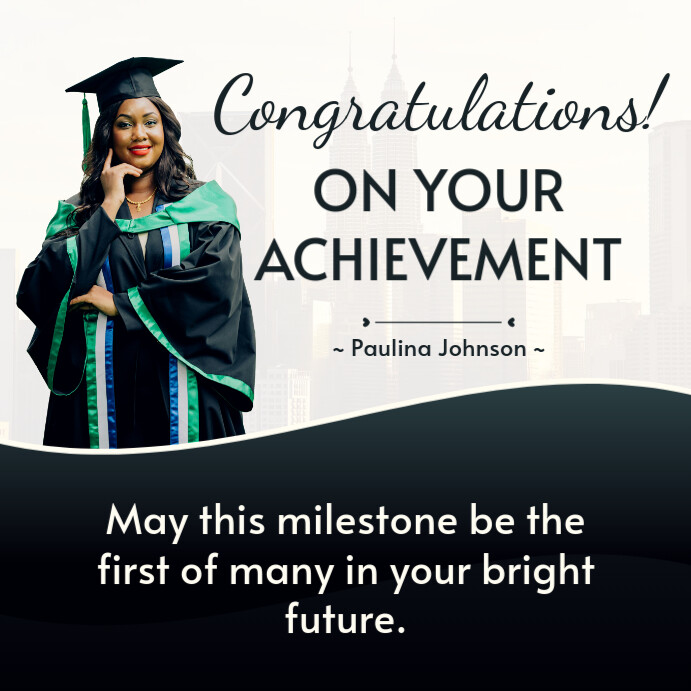 Graduation Accomplishment Statement Examples Copy of congratulations congrats on your achievement graduation ...