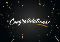 congratulations Postcard template