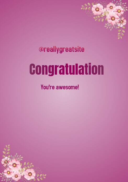 Congratulations Template | PosterMyWall
