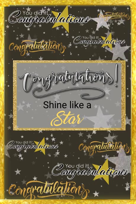 Congratulations Template PosterMyWall