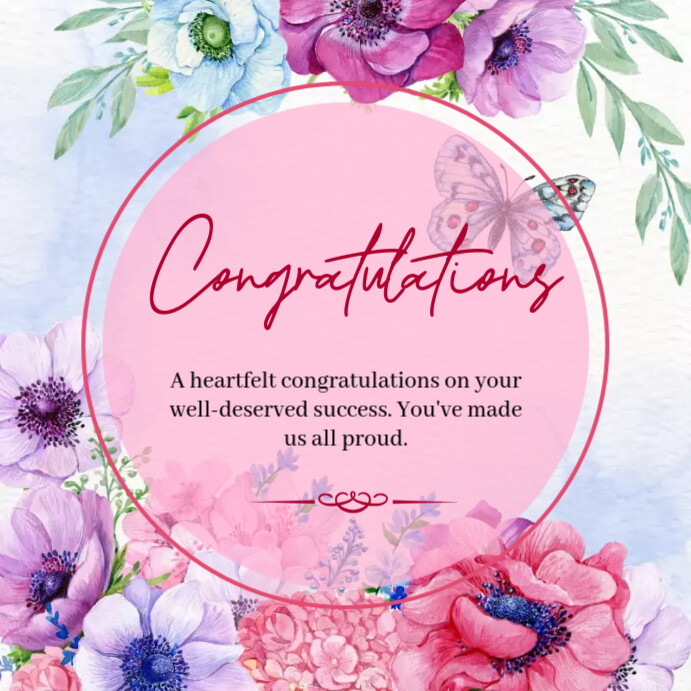 1 Congratulations congratulations Template | PosterMyWall