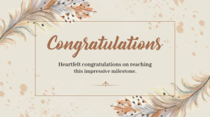 congratulations Digital na Display (16:9) template