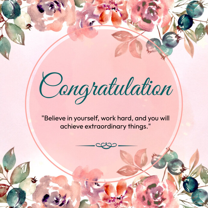 congratulations Template | PosterMyWall