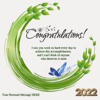 Congratulations Сообщение Instagram template