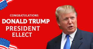 Congratulations Donald Trump President USA Flyer Facebook begivenhed cover template