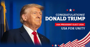Congratulations Donald Trump President USA Flyer Facebook Ad template