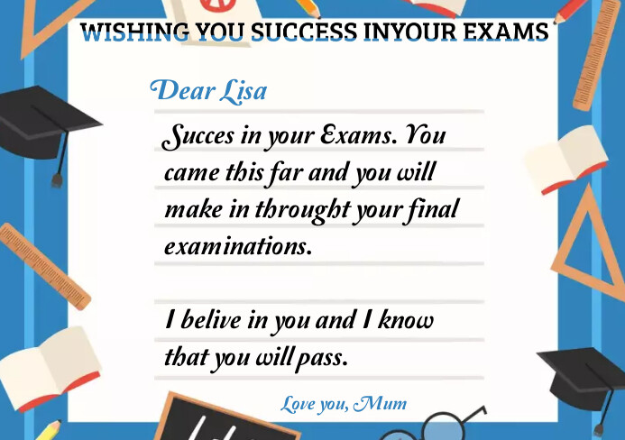 CONGRATULATIONS EXAM BEST WISH SUCCESS CARD Template PosterMyWall congratulations-exam-best-wish-success-card-template-postermywall