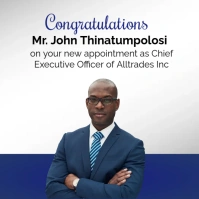 Congratulations Flyer Instagram Post template