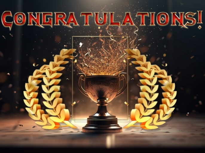 Congratulations Player Congratulations Game Trophy Template | PosterMyWall