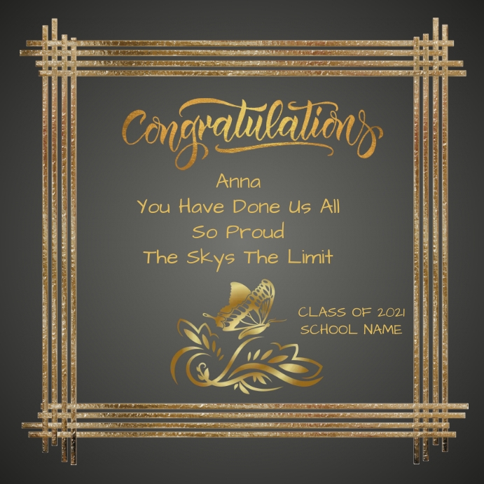 Congratulations Graduates Posts Congratulations graduate Template | PosterMyWall