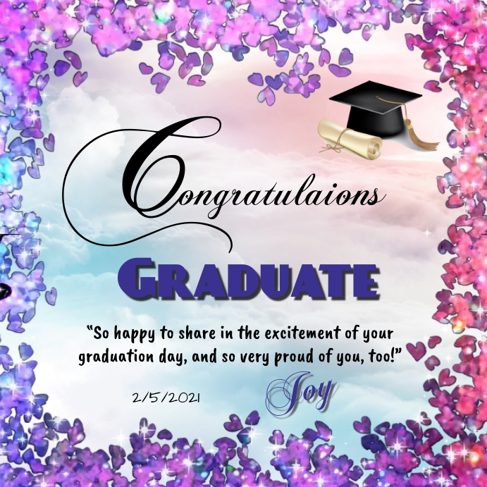 Congratulations Graduate Template | PosterMyWall
