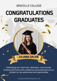 Congratulations graduates A4 template
