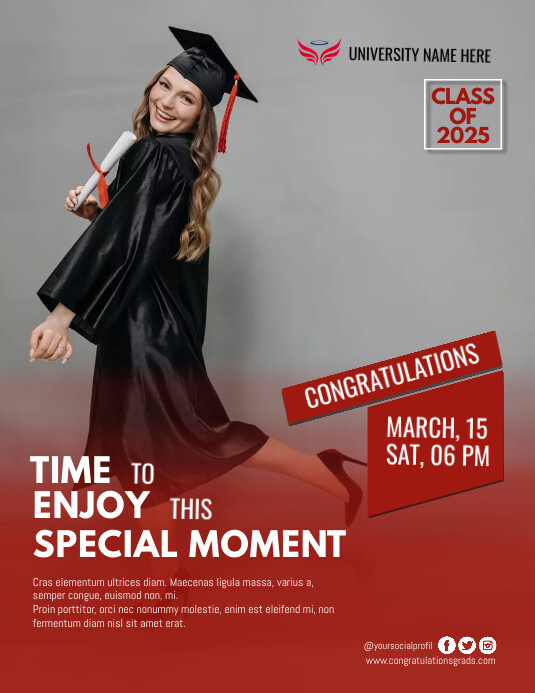 congratulations graduates Template | PosterMyWall