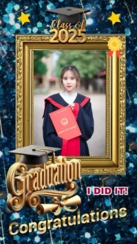 congratulations graduation Instagram-Reel template