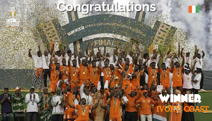 Congratulations Ivory coast afcon final winne Blog overskrift template