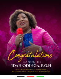 Congratulations Mama Idah Odinga Iflaya (Incwadi ye-US) template