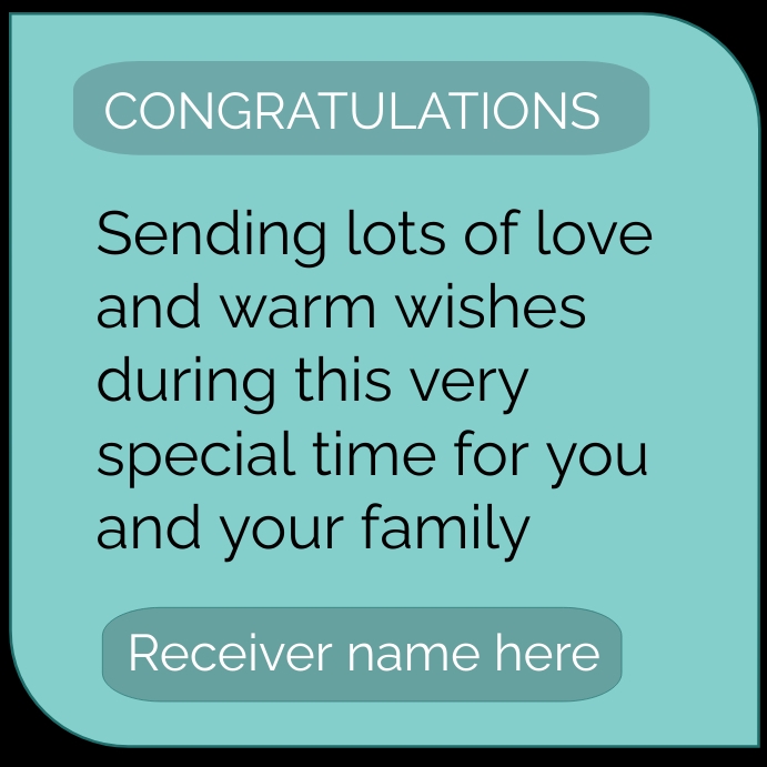 Congratulations message Template | PosterMyWall
