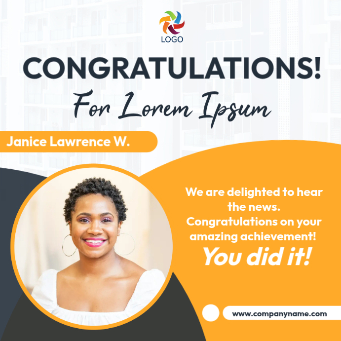 Congratulations Post Examples Congratulations messages templates | PosterMyWall